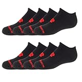 New Balance Kids Performance Cushioned No Show 8 Pair Pack, Black, Medium
