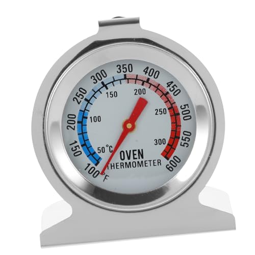 TIDTALEO Stainless Steel Oven Thermometer Accurate Temperature Measuring Tool for Grilling Baking and Smoker Use Easy to Read Dial with Indicators Range Portable