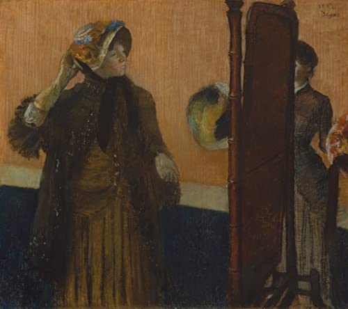 Lienzo impreso En los Milliners de Edgar Degas, alta definición para decoración 1