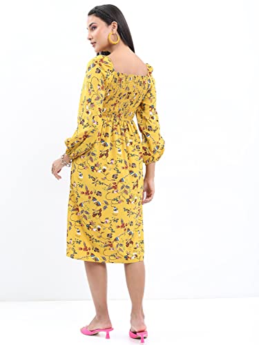 Image of KETCH Women Bodycon Calf Length Regular Fit Printed Full Sleeve Dress