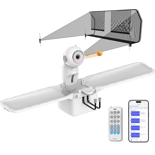 Robot de tennis de table PUSUN avec filet, contrôle à distance et application, plusieurs...