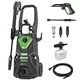 Ribimex Idropulitrice ad Alta Pressione RX4, 2200W, 160 Bar, 480 L/h, Getto Regolabile, Serbatoio Detergente 550 mL, Tubo da 5 m, Protezione IPX5, Arresto Automatico, Avvolgitubo Integrato - PRNHP04