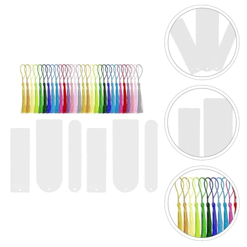 Marque-pages acrylique transparent contre les rayures : kit de 60 pièces protégées