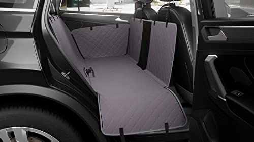 Knuffelwuff universal Hunde Autoschondecke für die Rückbank 137x148cm - Wasserabweisend, Kratzfest und rutschfest - Hundedecke für Auto, Van und SUV - Rücksitzbezug, Schonbezug, Sitzschoner