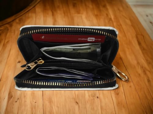 Image of Women Small Purse Zip Purse for Ladies Wallet for Women (White)
