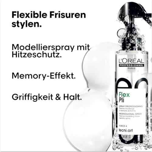 L'Oréal Professionnel hitzeaktivierbares Spray für perfekten Halt und flexible Styles, Verleiht dem Haar Form und Halt, Tecni.ART… – Ansicht 2