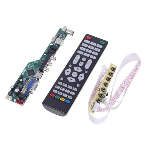 Yhytgbhk Placa controladora Universal for TV LCD T.V53.03, Placa Base for TV analógica, AV, PC, HDMI y USB.(A3)