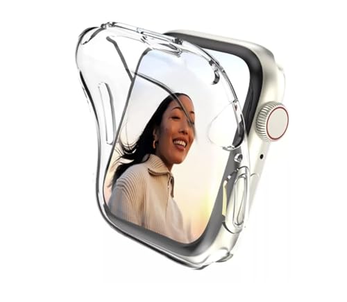 Capa Silicone 360 Graus Compatível com Apple Watch Series 10 (Transparente, Apple Watch 46mm)