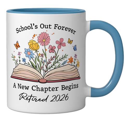 Taza de cerámica retiro 2026 color azul/blanco miniatura 2