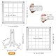 2 Stück Muschel Display Box Acrylic Magnetic Seashell Display Box Klare Muschel Aufbewahrungsbox Transparente Seashell Storage Box für Nagelbohrer Schmuck Kristall (36 und 16 Fächer)