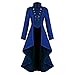 Produktbild iHENGH Damen Gothic Steampunk Button Lace Korsett Halloween Kostüm Mantel Frack Jacke(Lila, 3XL)