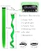 FARRUIS 22 Inch Colored Hair extension 12 Pcs Green Clip in Hair Extension for Women Synthetic Highlight Hair Piece for Party Halloween