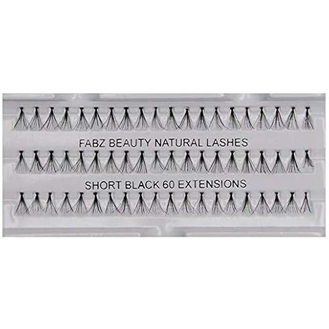 Individual False Eyelashes Flare Cluster Lash Extensions Knotted Lashes (Short 8mm) Cover