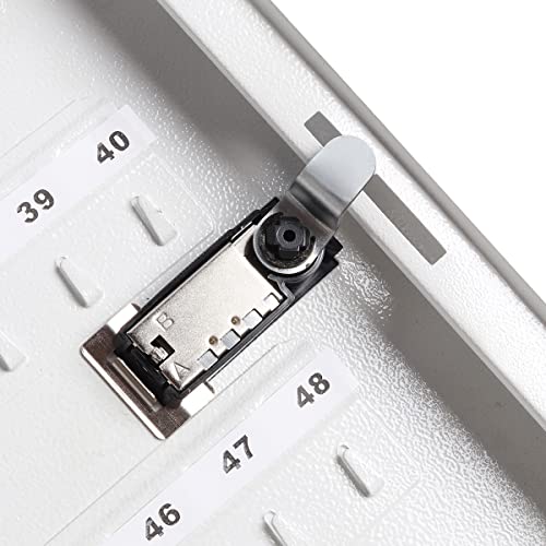 Image of Decaller Secure Key Box with Combination Lock, Key Cabinet Wall Mount Lock Box with 48 Hooks, 11 4 /5 inch x 9 1 /5 inch x 3 inch