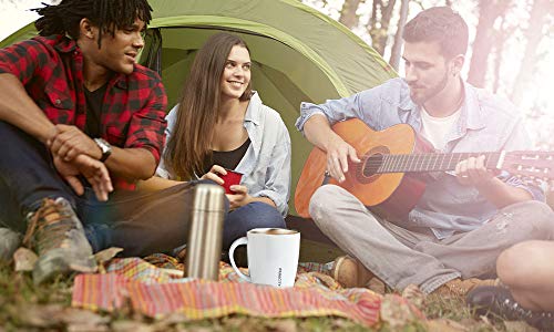 Paracity Stainless Steel Coffee Mug Insulated Coffee Mug With Lid And Handle Double Wall Vacuum Travel Mug Tumbler Cup Great For Hot And Cold Beverages 12 Oz White #TOP5