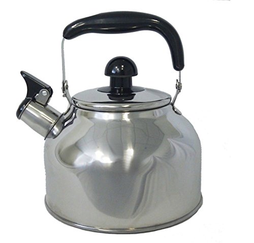 Stainless Steel Large 4.5 Liter Quart Whistling Tea kettle Pot and Infuser