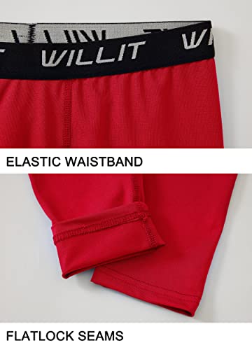 Willit Boys' Leggings Quick Dry Youth Compression Pants Basketball Sports Tights Kids Base Layer4
