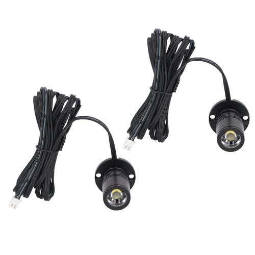 Tonysa Mini Foco Regulable con Cable, Estantes de Exhibición, Focos LED, Pequeño para Exhibición de Joyería, Porche (LuzNaturE)