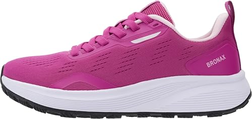 Image of BRONAX Women's Wide Toe Box Road Running Shoes | Wide Athletic Tennis Sneakers with Rubber Outsole
