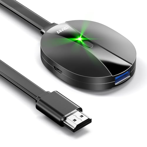 AIMIBO 4K Wireless Display Adapter, 3 Mirroring Way - Direkt, DLNA, kabelgebundener Sync-Bildschirm, 2,4G 5G @60Hz HDMI Wireless Dongle für i*OS Android Windows macOS auf TV Monitor Projektor Airplay AIMIBO 4K Wireless Display Adapter, 3 Mirroring Way - Direkt, DLNA, kabelgebundener Sync-Bildschirm, 2,4G 5G @60Hz HDMI Wireless Dongle für i*OS Android Windows macOS auf TV Monitor Projektor Airplay