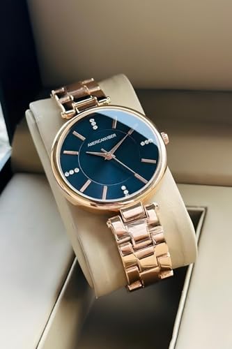 Image of AMERICANVIBER DRW0032 Brown+DRW006 Rose White Designer Combo Watches for Women ? Premium Look Analog Watch - for Women
