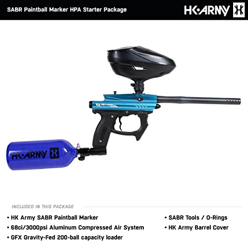HK Army SABR Paintball Gun HPA Marker Starter Package (Blue) - Thumbnail 2
