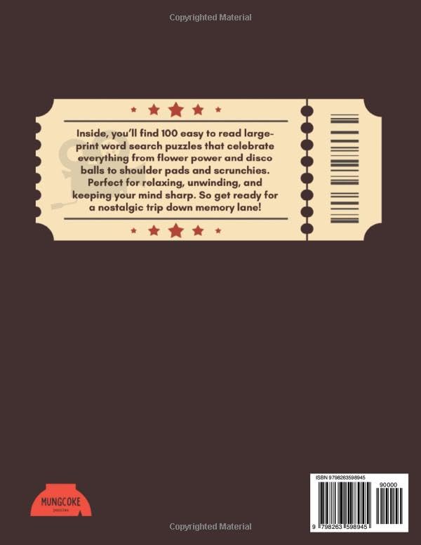 Miniatura 2 de Nostalgic Word Search 100 Retro Wordfind Themed Puzzles for Adults & Seniors 1960s, 70s, 80s & 90s with Fun Facts 8.5x 11 inches, 128 pages, Large