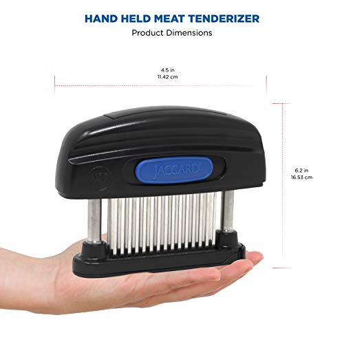 Image of Jaccard 45-Blade Meat Tenderizer, Simply Better Meat Tenderizer, Stainless Steel Columns / Removable Cartridge, NSF Approved, Black