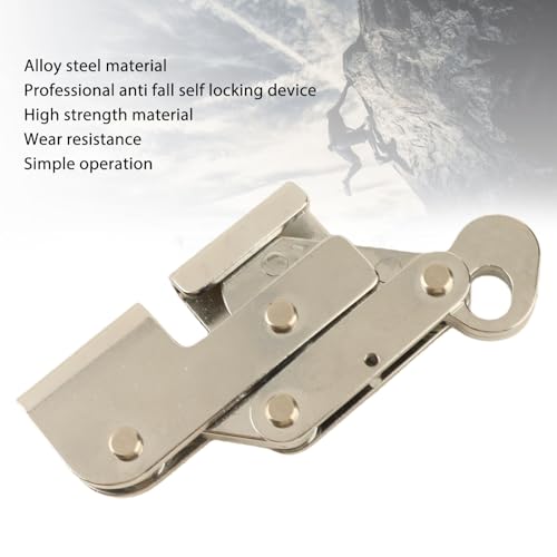 Image of VBESTLIFE Self Locking Rope Grab,Climbing Anti Fall Rope Grab Alloy Steel Strong Bearing Capacity Self Locking Rope Grab for Tree Arborist Expedition
