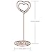 Shappy 24 Pack of Table Number Card Holders Photo Holder Stand Place Card Paper Menu Clips Holders, Heart Shape (Rose Gold)