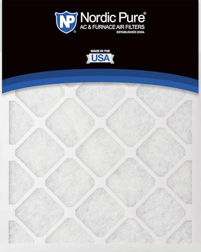 Image of Nordic Pure 14x30x1 Poly Green MERV 6 Pleated AC Furnace Air Filters 2 Pack | Actual Size: 13 15 /16 x 29 15 /16 x 3 /4 Made in USA, Standard HVAC Filtration, Recycled Media, Larger Airborne Particles