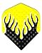 5 Sets #30745 AmeriThon Black/Yellow Embossed Dart Flights