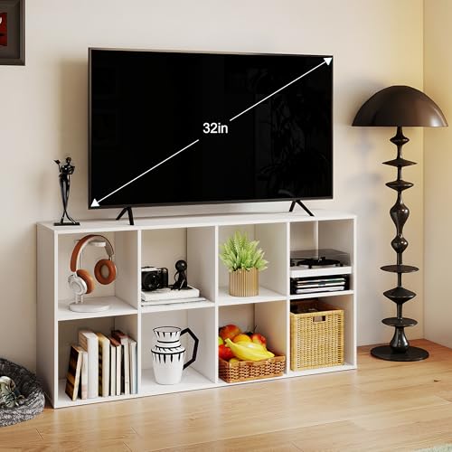 Image of HealSmart 6 Cube Storage Organizer, 3 Tier Stackable Bookshelf, Open Cube Bookshelf with 3 Removable Back Panels, Suitable for Living Room, Bedroom, Home Office, 36 inch L X 11.6 inch W X 24 inch H, White