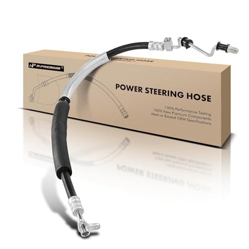 A-Premium Power Steering Pressure Hose Line Assembly Compatible with Honda CR-V CRV 2002-2006, Element 2003-2011, L4 2.4L, Pump To Gear/Rack Pinion, Replace# 53713S9AA03, 53713S9AA04