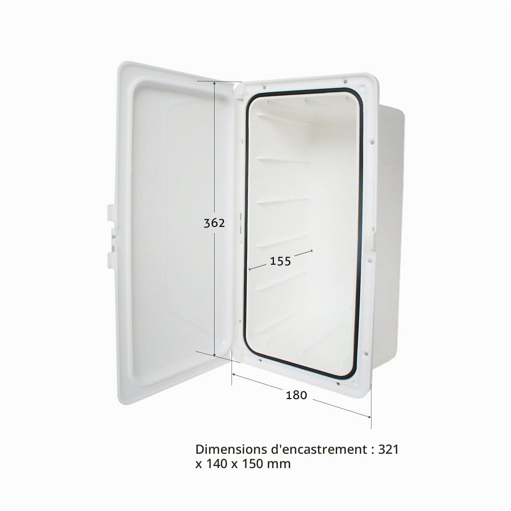 Compartiment de rangement | 364 X 183 x 150 mm | 20.017.00 | Bateau Compartiment
