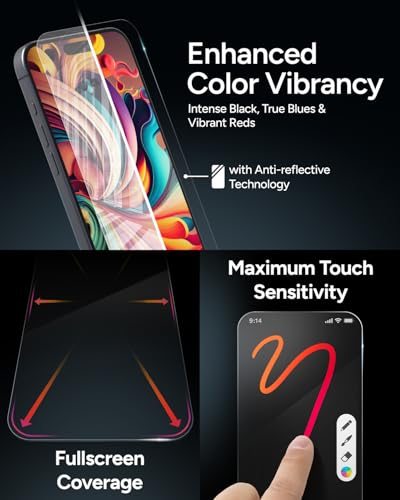 Image of ZAGG XTR4 Glass Samsung Galaxy S24 FE Screen Protector - 11X Stronger, Tempered Glass with Graphene, Blue Light Filtering, Anti-Reflective, Easy Installation, Recycled Content