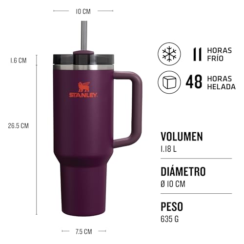 STANLEY 1913 Quencher H2.0 FlowState Tumbler 1.2L - Plum - Imagen 4