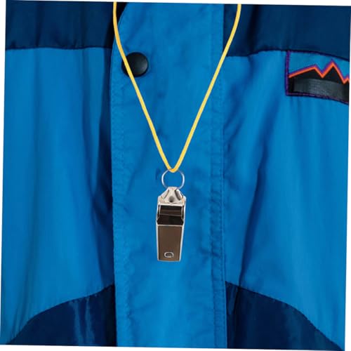 Silbatos deportivos de acero inox 24 piezas con cordón miniatura 4
