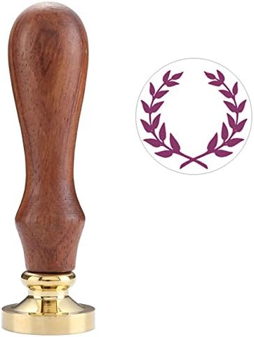 Wax Seal Stamp, Mogoko Vintage Wax Seal Stamp with Wooden Handle Copper Head (Olive Branch)