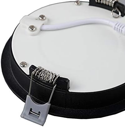 22W Ultra Thin LED Ceiling Flush Mount Recessed Light Fixture Indoor Black 6500K
