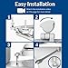 Bemis Classic Colors Slow Close Toilet Seat, Easy Clean Hinges and Durable Plastic Seat, Made in USA, Elongated, Black