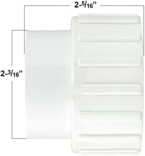 Miniatura 4 de Diy Part Center Bañera de hidromasaje compatible con Coleman Spas Pump Union 1.5" 2 PK DIY100629-2