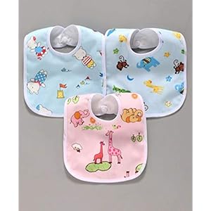 NEPEE Waterproof and Quick Dry Baby Bibs Pack of 3