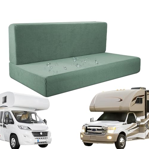 Funda de sofá impermeable para autocaravana - Funda elástica para sofá cama | Fundas de cojín antideslizantes para comedor de autocaravanas, funda sin brazos para muebles Loveseat, ideal para el hogar