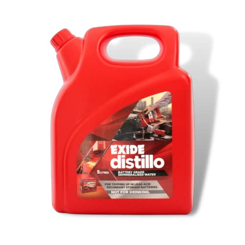 Image of Exide Distilled Water, 5 Liters (100% TDS and PH Tested).