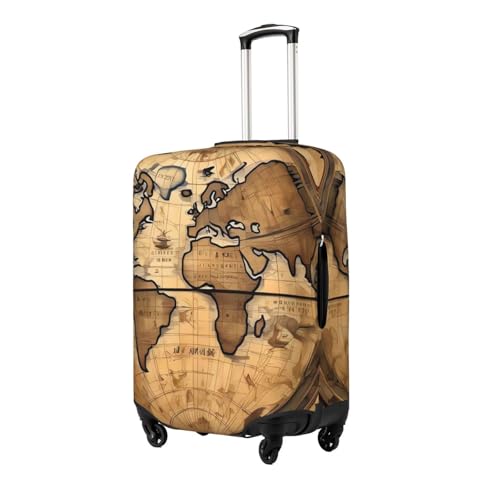 Ancient Map World Globe Luggage Covers for Suitcase Elastic Suitcase Cover Protector Dustproof Anti-Scratch Thicken Travel Luggage Cover Washable Baggage Covers Fit 18-32 Inch Luggage X-Large2