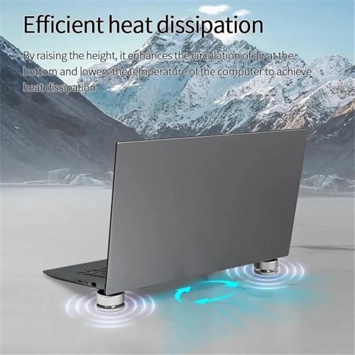 Soporte portátil de aluminio para laptop ajustable miniatura 5