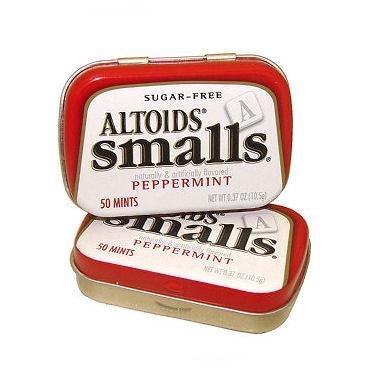 Altoids Sugar Free Small Mints - Peppermint, 50 mints, pocket size tin, 9 count