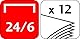 Maped - Hefter GREENLOGIC Standard Mini 24/6 - 12/15 Blätter - inklusive 400 Heftklammern 24/6 - mit eingebautem Heftklammernzieher - aus 95% recyceltem Material,