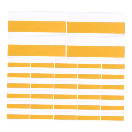 MUELODSIC 100個 小売店用耐久プラスチック製価格表示ラベル 粘着式棚 引き出し対応 販促用多用途サインディスプレイ